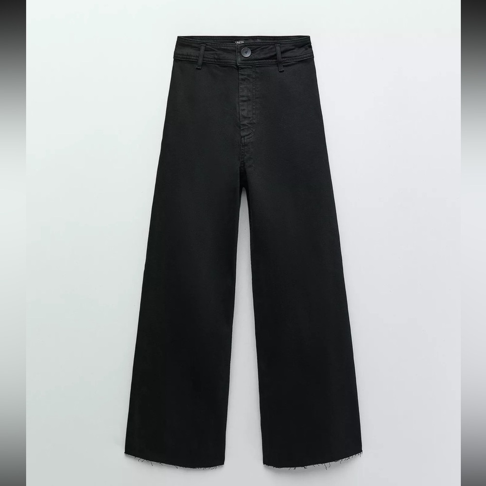 Zara marine straight jeans Women's Black Jeans